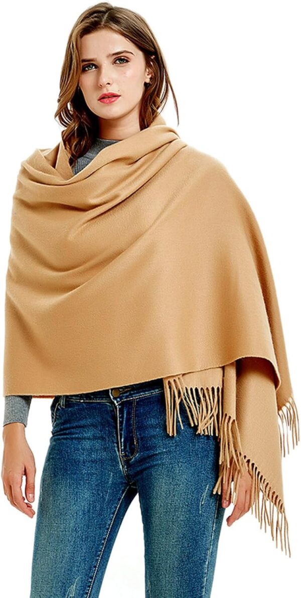 FEMALE WOOL SHAWL DARK SKIN COLOR